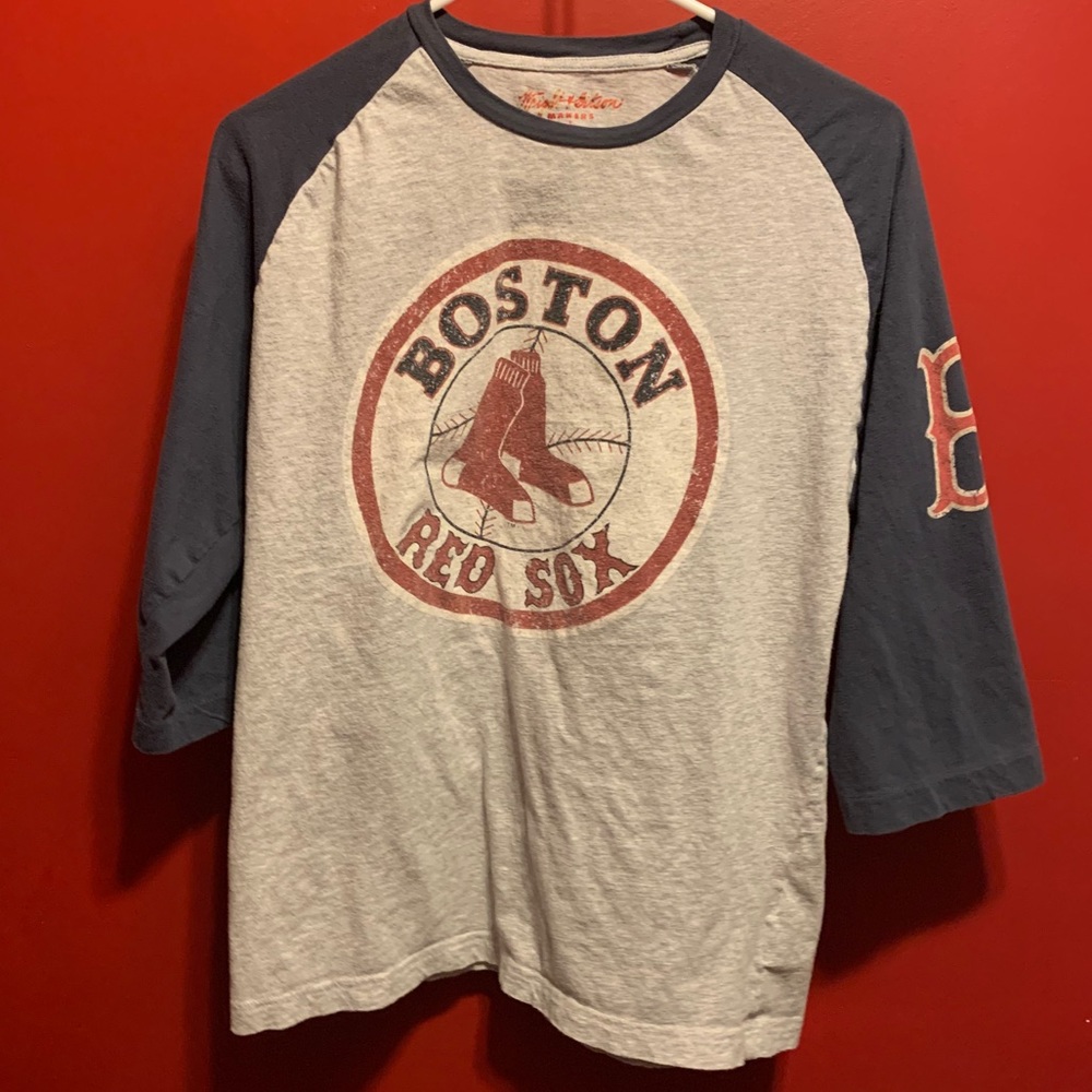Vintage Men’s Large 3/4 sleeve Boston Red Sox Tee